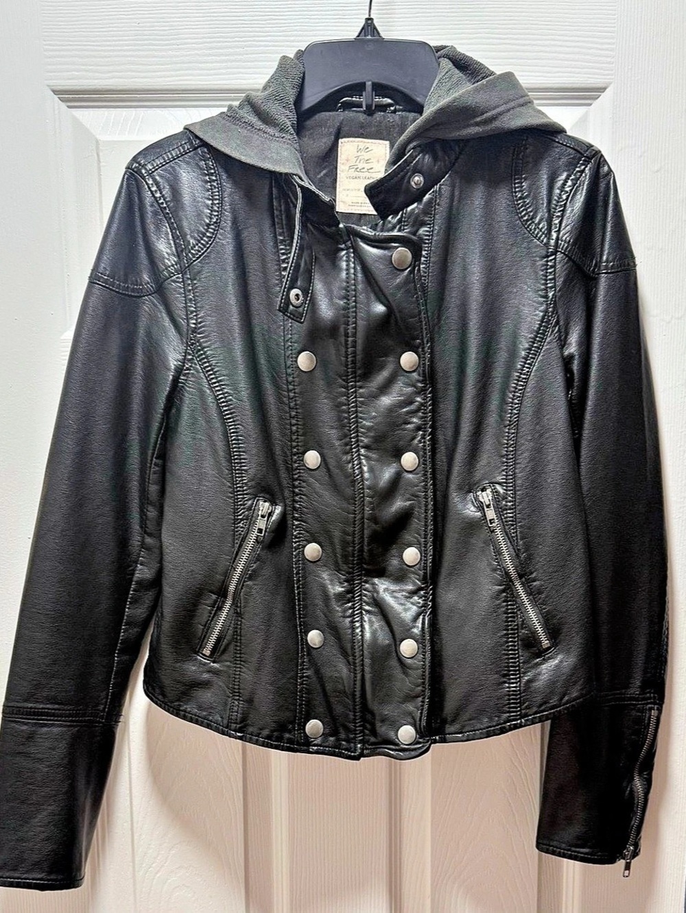 Free People We The Free Monroe Hooded Jacket Black Small